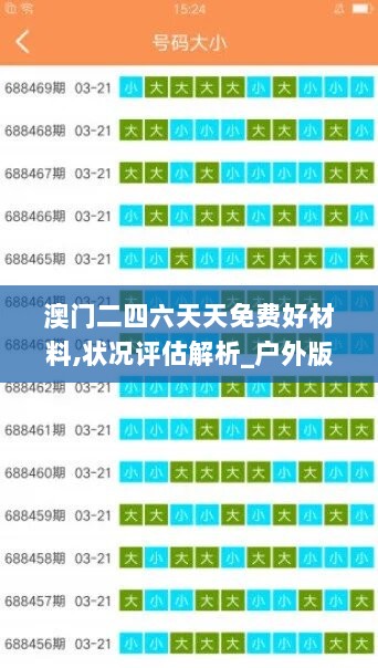 澳门二四六天天免费好材料,状况评估解析_户外版UDX889.58