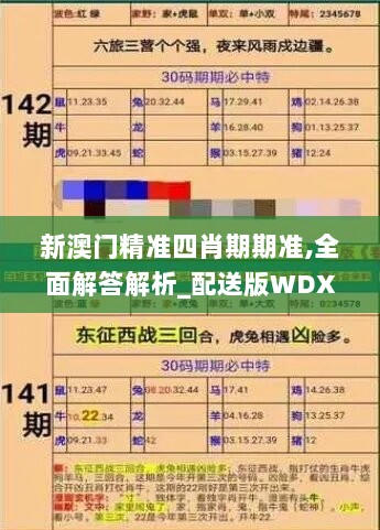 新澳门精准四肖期期准,全面解答解析_配送版WDX30.25