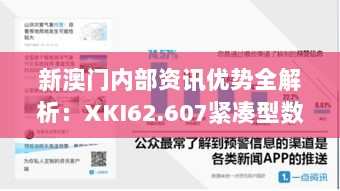 新澳门内部资讯优势全解析：XKI62.607紧凑型数据枕指南