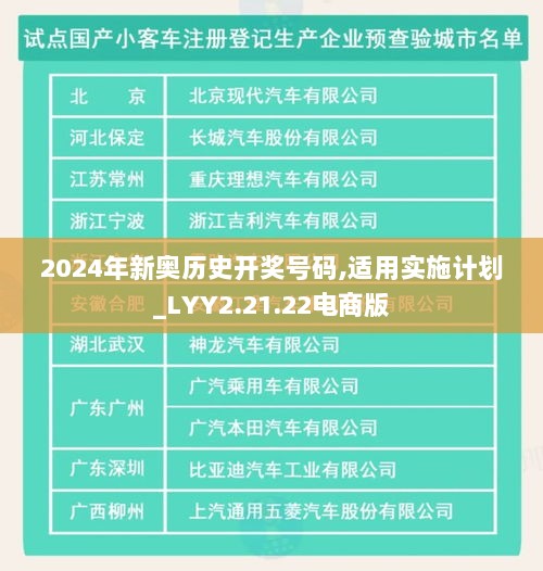 2024年新奥历史开奖号码,适用实施计划_LYY2.21.22电商版