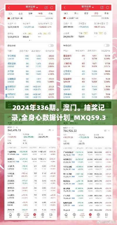 2024年336期。澳门。抽奖记录,全身心数据计划_MXQ59.347套件版