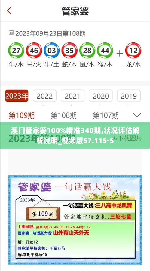 澳门管家婆100%精准340期,状况评估解析说明_视频版57.115-5