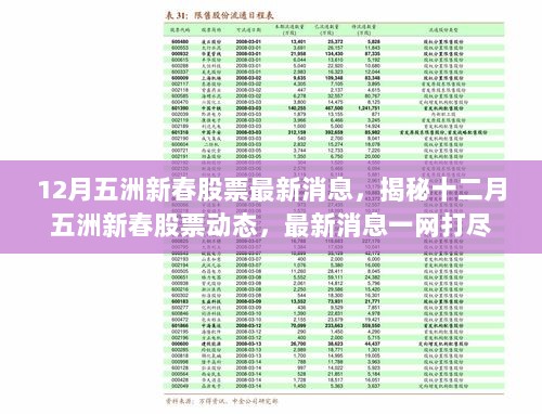 揭秘十二月五洲新春股票动态，最新消息一网打尽