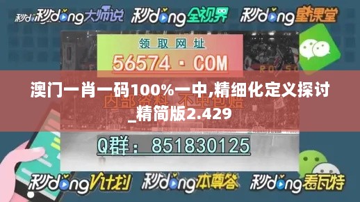 澳门一肖一码100%一中,精细化定义探讨_精简版2.429