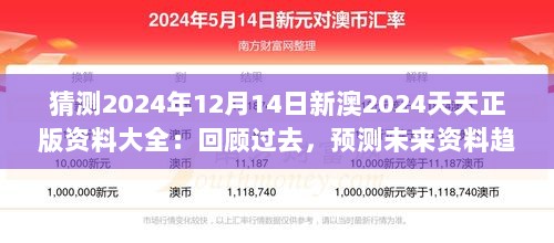 猜测2024年12月14日新澳2024天天正版资料大全：回顾过去，预测未来资料趋势