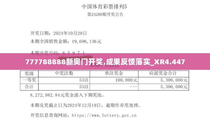 777788888新奥门开奖,成果反馈落实_XR4.447