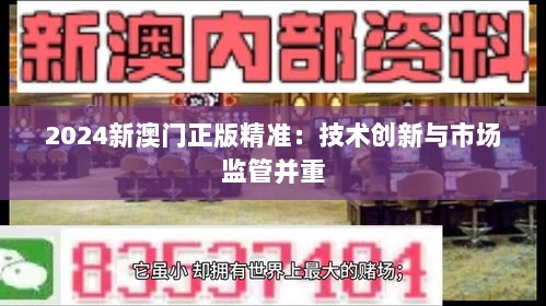 2024新澳门正版精准：技术创新与市场监管并重