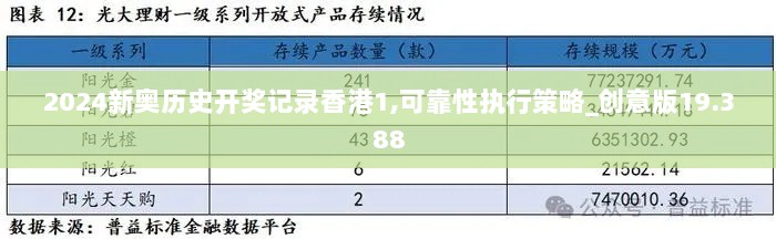 2024新奥历史开奖记录香港1,可靠性执行策略_创意版19.388