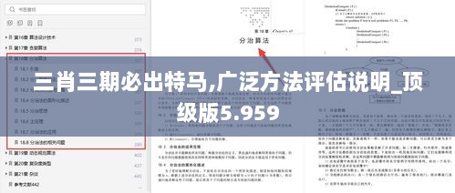 三肖三期必出特马,广泛方法评估说明_顶级版5.959