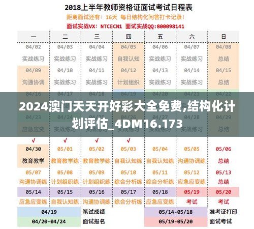 2024澳门天天开好彩大全免费,结构化计划评估_4DM16.173