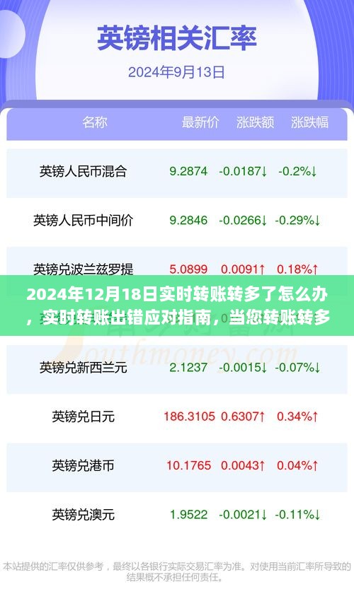 实时转账出错应对指南，2024年转账转多了怎么办，初学者与进阶用户必看