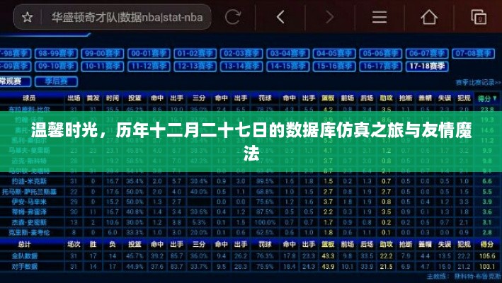 历年十二月二十七日数据库仿真之旅，友情魔法与温馨时光