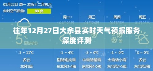 大余县实时天气预报服务深度评测报告，历年12月27日分析