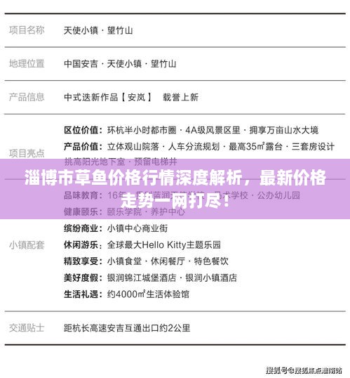 淄博市草鱼价格行情深度解析，最新价格走势一网打尽！