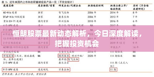 恒朗股票最新动态解析，今日深度解读，把握投资机会