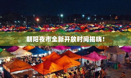 朝阳夜市全新开放时间揭晓！