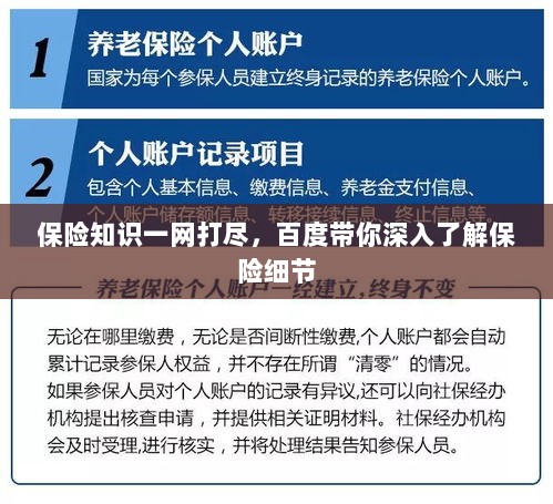 保险知识一网打尽，百度带你深入了解保险细节