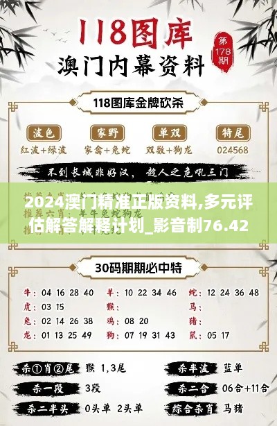 2024澳门精准正版资料,多元评估解答解释计划_影音制76.427