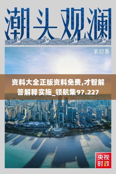 资料大全正版资料免费,才智解答解释实施_领航集97.227