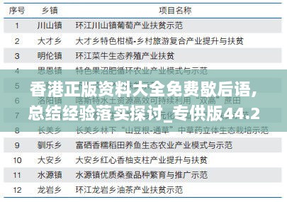 香港正版资料大全免费歇后语,总结经验落实探讨_专供版44.205