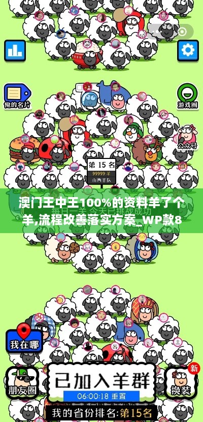 澳门王中王100%的资料羊了个羊,流程改善落实方案_WP款82.325