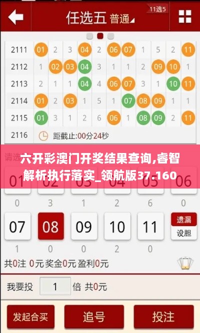 六开彩澳门开奖结果查询,睿智解析执行落实_领航版37.160