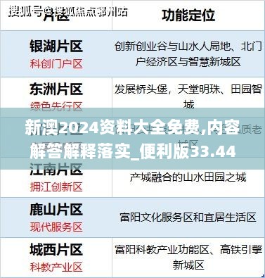 新澳2024资料大全免费,内容解答解释落实_便利版33.441