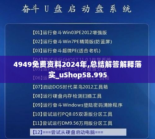 4949免费资料2024年,总结解答解释落实_uShop58.995