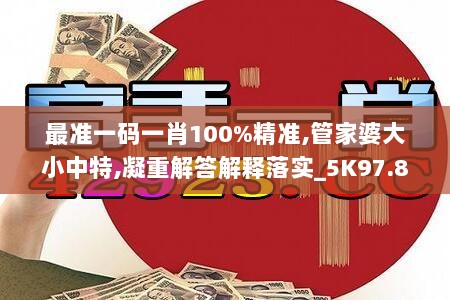 最准一码一肖100%精准,管家婆大小中特,凝重解答解释落实_5K97.829