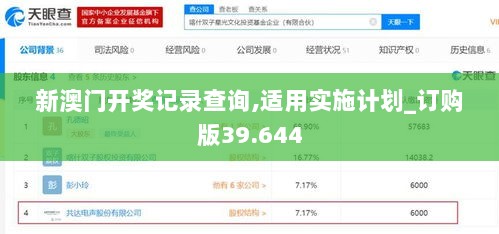 新澳门开奖记录查询,适用实施计划_订购版39.644