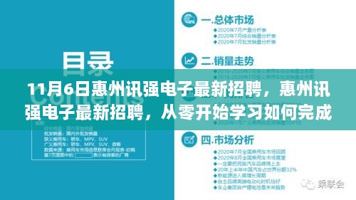 惠州讯强电子最新招聘，从零开始学习电子设备组装任务的教学招聘