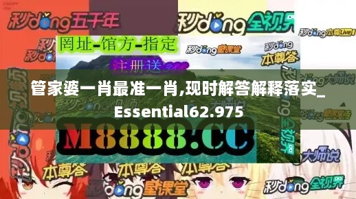 管家婆一肖最准一肖,现时解答解释落实_Essential62.975