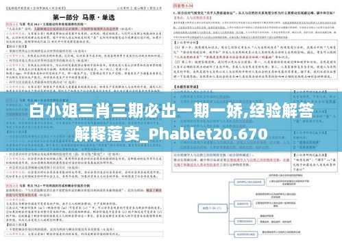 白小姐三肖三期必出一期一娇,经验解答解释落实_Phablet20.670