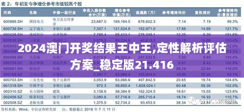 2024澳门开奖结果王中王,定性解析评估方案_稳定版21.416