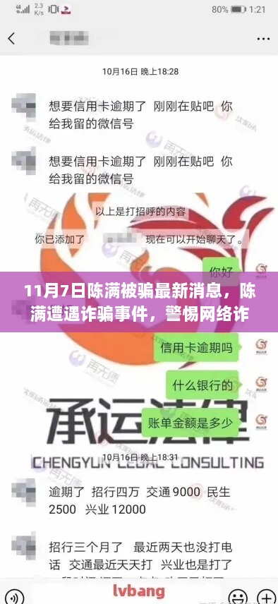 陈满遭遇网络诈骗事件，深度分析与应对策略的重要性