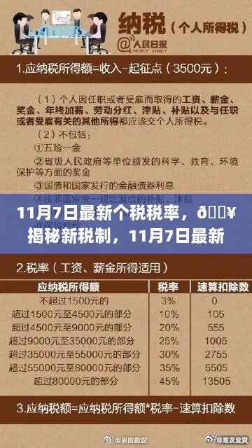 11月7日新税制揭秘，最新个税税率全解析