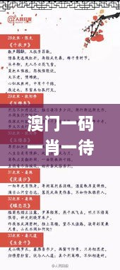 澳门一码一肖一待一中今晚,综合数据说明_预测版566.08