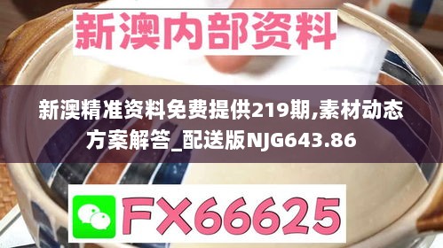 新澳精准资料免费提供219期,素材动态方案解答_配送版NJG643.86