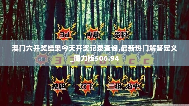 澳门六开奖结果今天开奖记录查询,最新热门解答定义_魔力版506.94