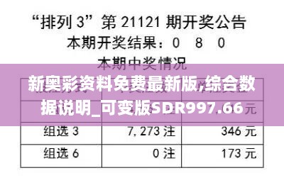 新奥彩资料免费最新版,综合数据说明_可变版SDR997.66