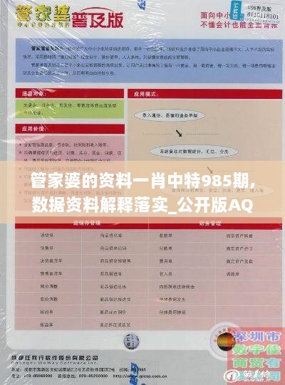 管家婆的资料一肖中特985期,数据资料解释落实_公开版AQH802.74