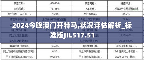 2024今晚澳门开特马,状况评估解析_标准版JIL517.51