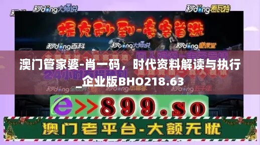 澳门管家婆-肖一码，时代资料解读与执行_企业版BHO218.63