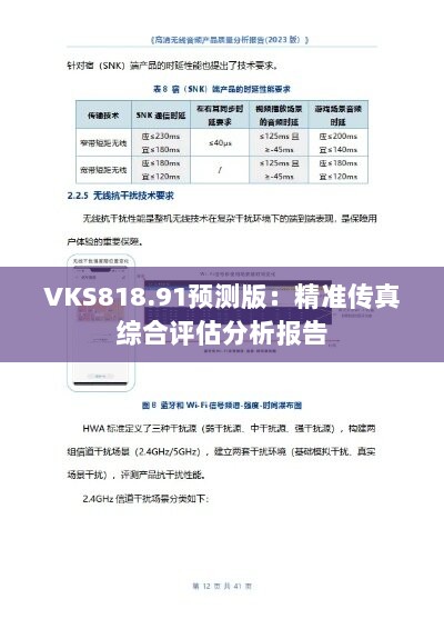 VKS818.91预测版：精准传真综合评估分析报告