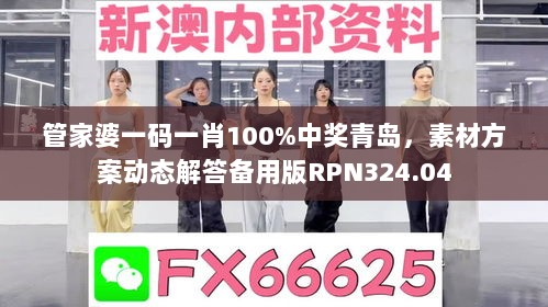 管家婆一码一肖100%中奖青岛，素材方案动态解答备用版RPN324.04