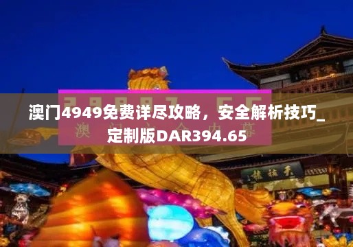 澳门4949免费详尽攻略，安全解析技巧_定制版DAR394.65