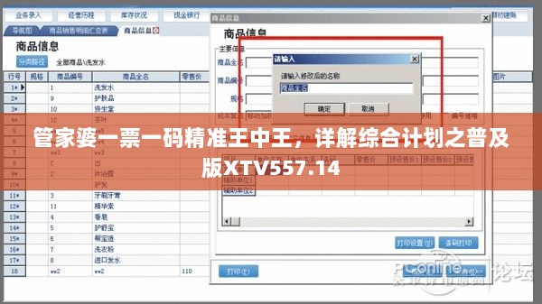 管家婆一票一码精准王中王，详解综合计划之普及版XTV557.14