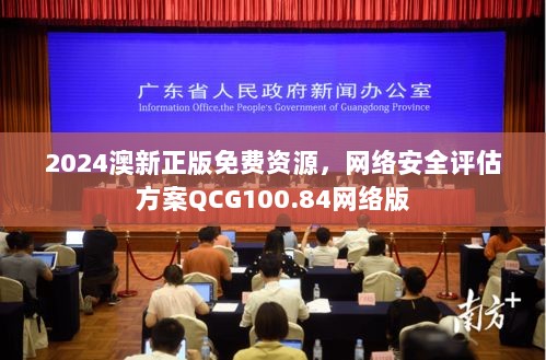 2024澳新正版免费资源，网络安全评估方案QCG100.84网络版