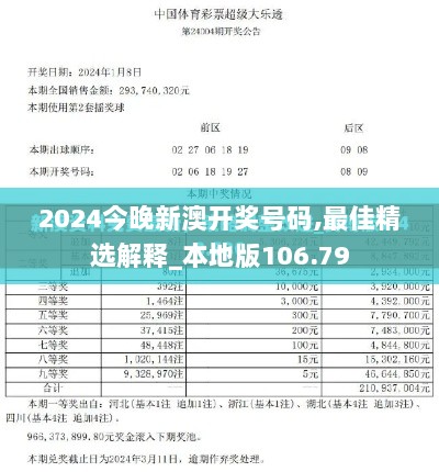 2024今晚新澳开奖号码,最佳精选解释_本地版106.79