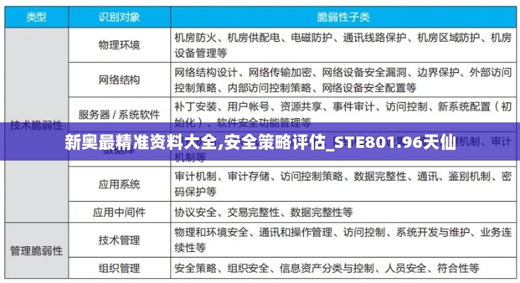 新奥最精准资料大全,安全策略评估_STE801.96天仙